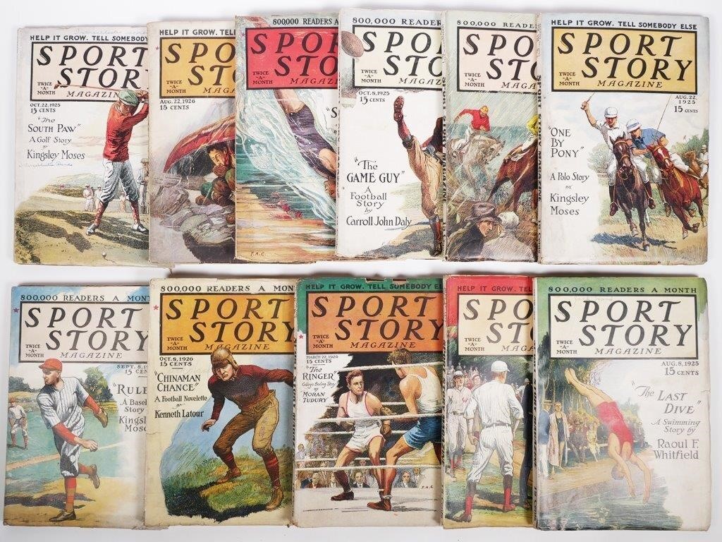 1925-26 SPORT STORY MAGAZINE, 11 ISSUES11