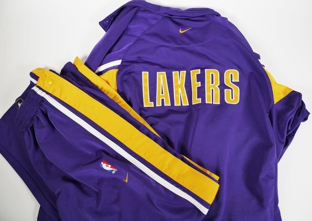 VINTAGE LAKERS WARM UP SUIT SWEATS