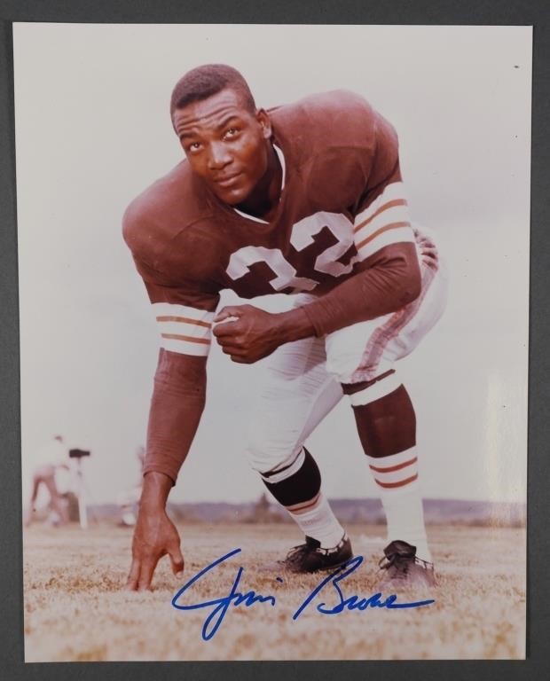 JIM BROWN SIGNED PHOTOGRAPH8x10 photo