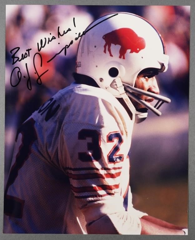 OJ SIMPSON SIGNED PHOTOGRAPH8x10