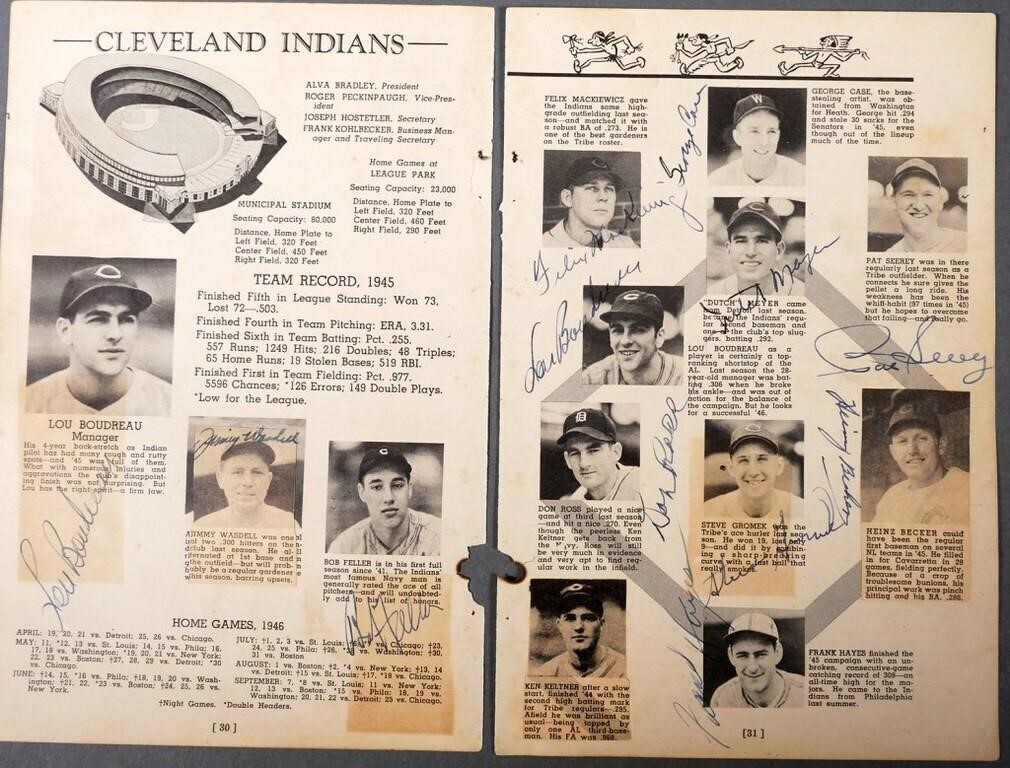 1946 CLEVELAND INDIANS AUTOGRAPHS14