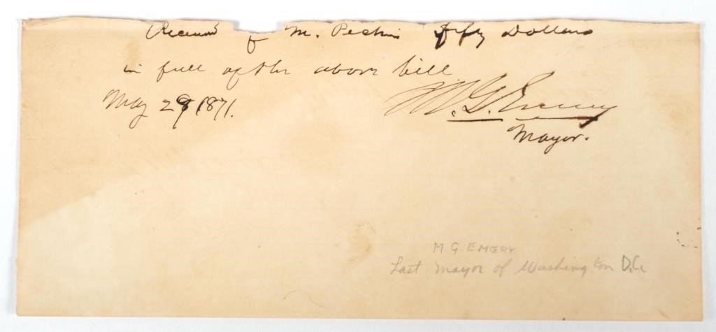 MATTHEW GAULT EMERY 1871 PROMISSORY 2fdffe