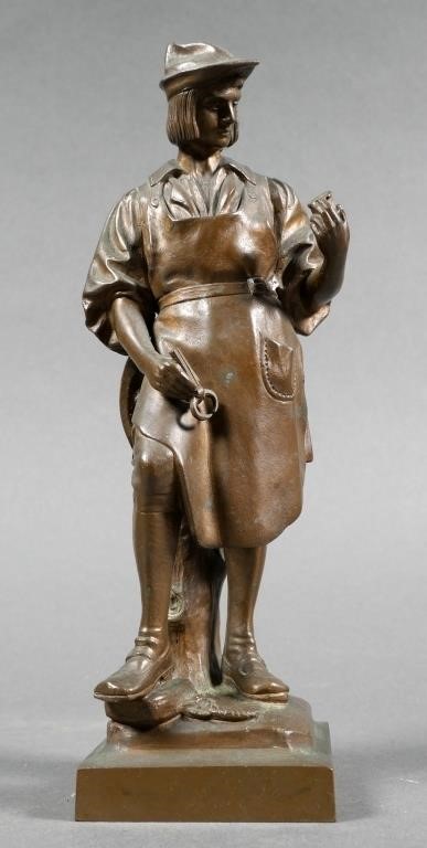 BRONZE STATUE OF CRAFTSMAN CH 2fe01c