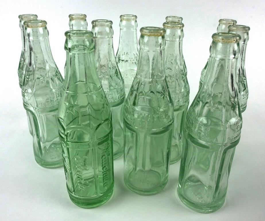 (12) OLD FLORIDA SODA BOTTLES,