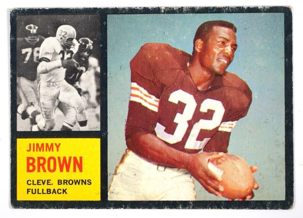 1962 TOPPS JIMMY BROWN FOOTBALL