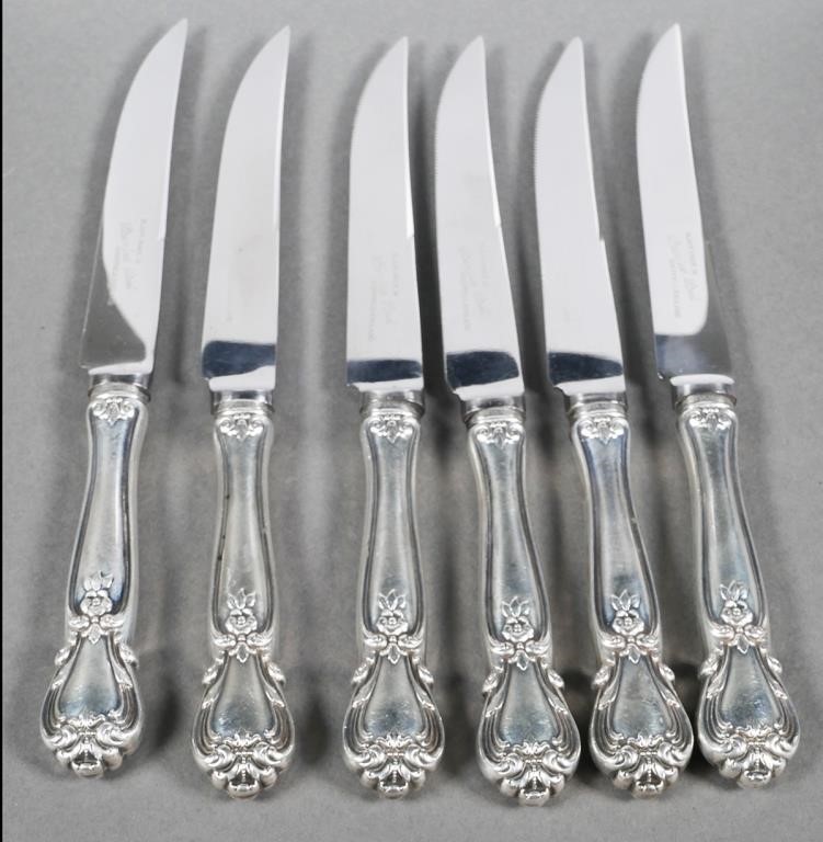 (6) STERLING SILVER HANDLED STEAK