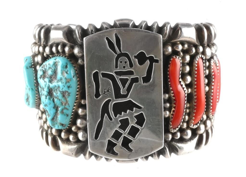 WILSON BEGAY NAVAJO STERLING BRACELETStunning 2fe0eb