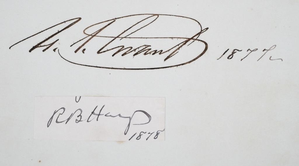 AUTOGRAPHS U.S. GRANT, HAYS, SHERMAN