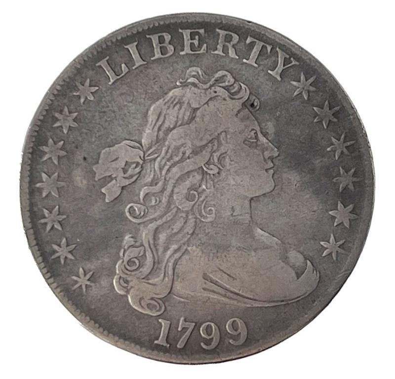 1799 DRAPED BUST SILVER DOLLAR