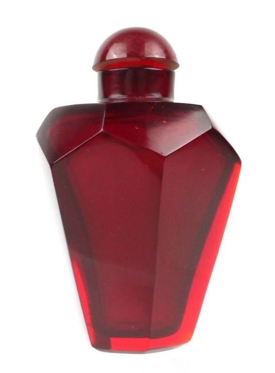 RUBY RED PEKING GLASS SNUFF BOTTLEC.