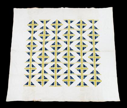 Cotton appliqued quilt    circa