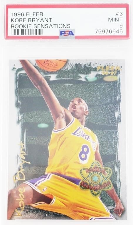 KOBE BRYANT FLEER ROOKIE SENSATIONS