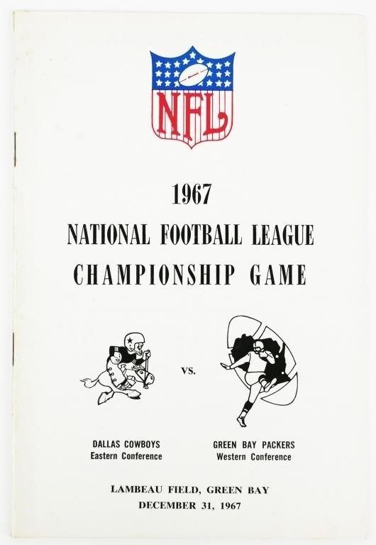 1967 NFL CHAMPIONSHIP ICE BOWL 2fe163