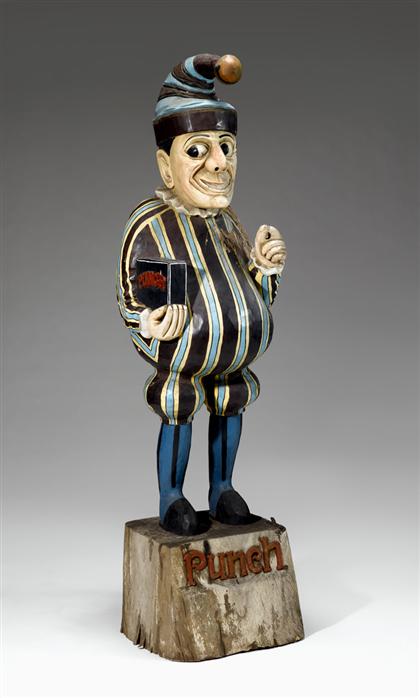 Carved and painted tobacconist figure