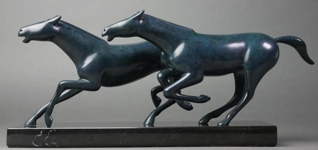 LOET VANDERVEEN BRONZE HORSES SCULPTURELoet 2fe18d