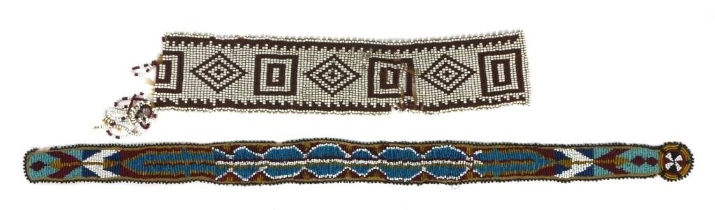 ANTIQUE NATIVE AMERICAN BEADWORK ITEMSVery