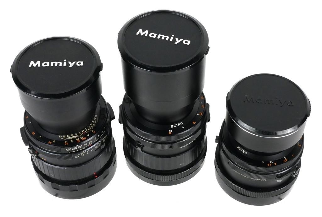 MAMIYA 6X7 LENSES (3)Three Mamiya lenses