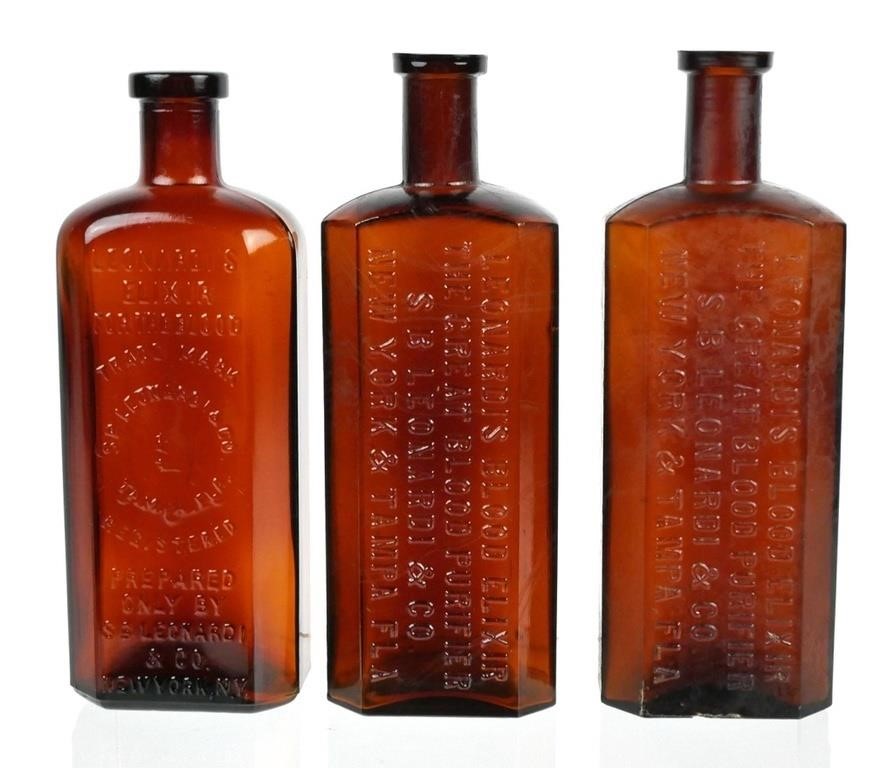 GROUP OF ANTIQUE MEDICINAL GLASS