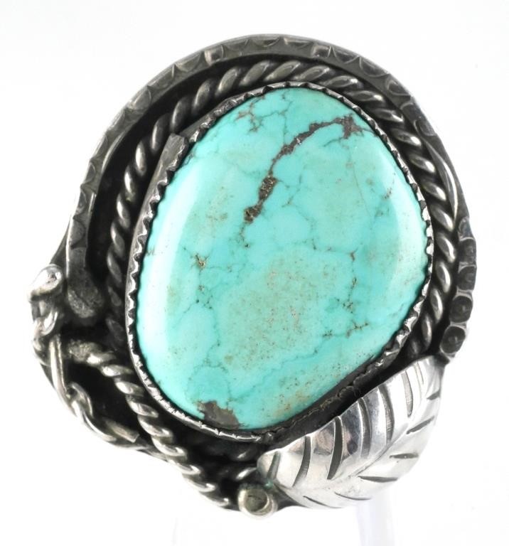 SIGNED NATIVE AMERICAN TURQUOISE 2fe1e1