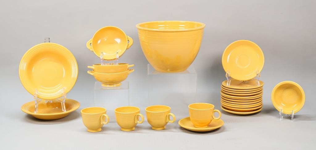 25 PIECES VINTAGE FIESTAWARE YELLOW25 2fe23d