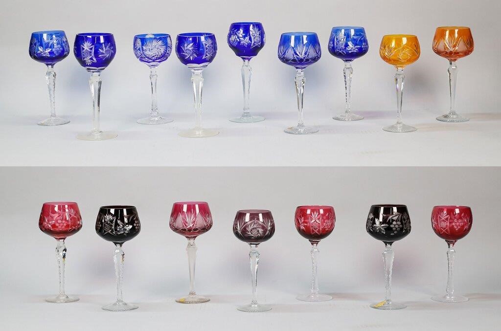 16 PIECES COLOR TO CLEAR STEMWARE16 2fe28f