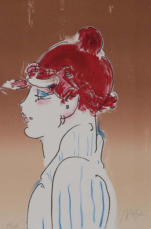 PETER MAX LITHOGRAPH GIRL FROM 2fe2b8