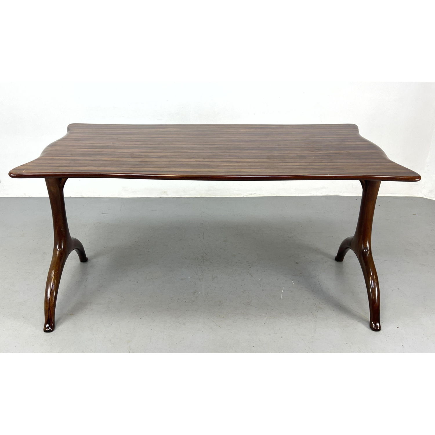 Designer Exotic Wood Dining Table.