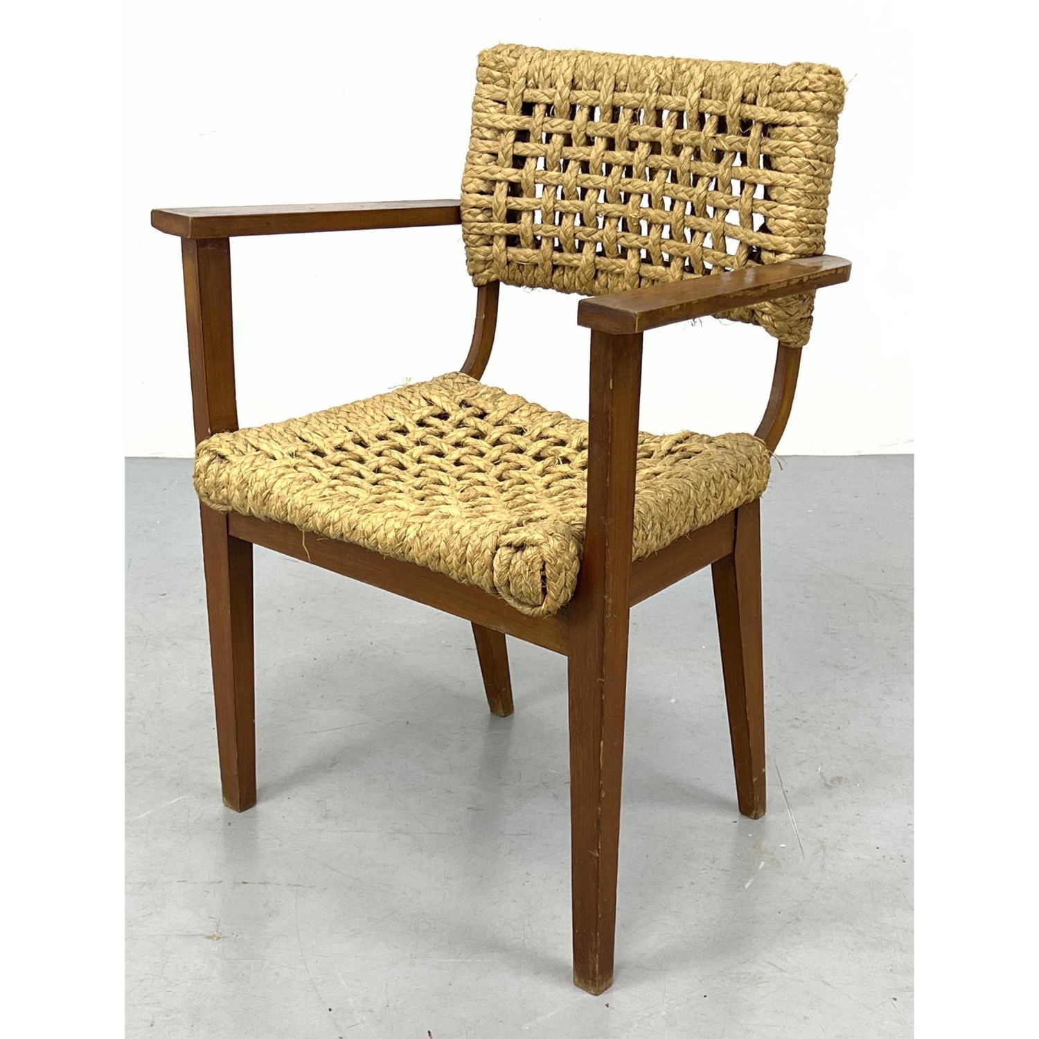 Audoux-Minet rope arm chair 

Dimensions: