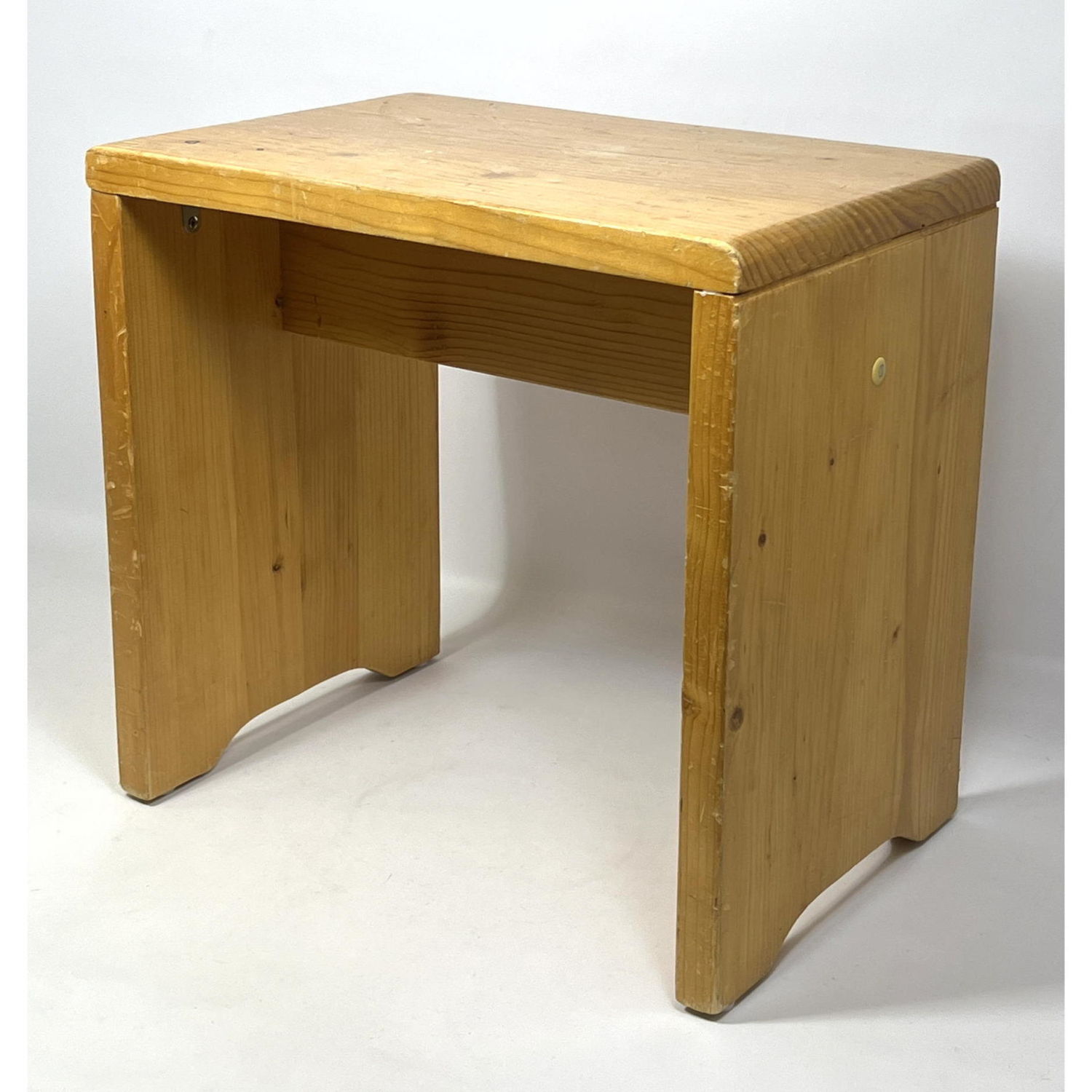 Charlotte Perriand pine wood stool