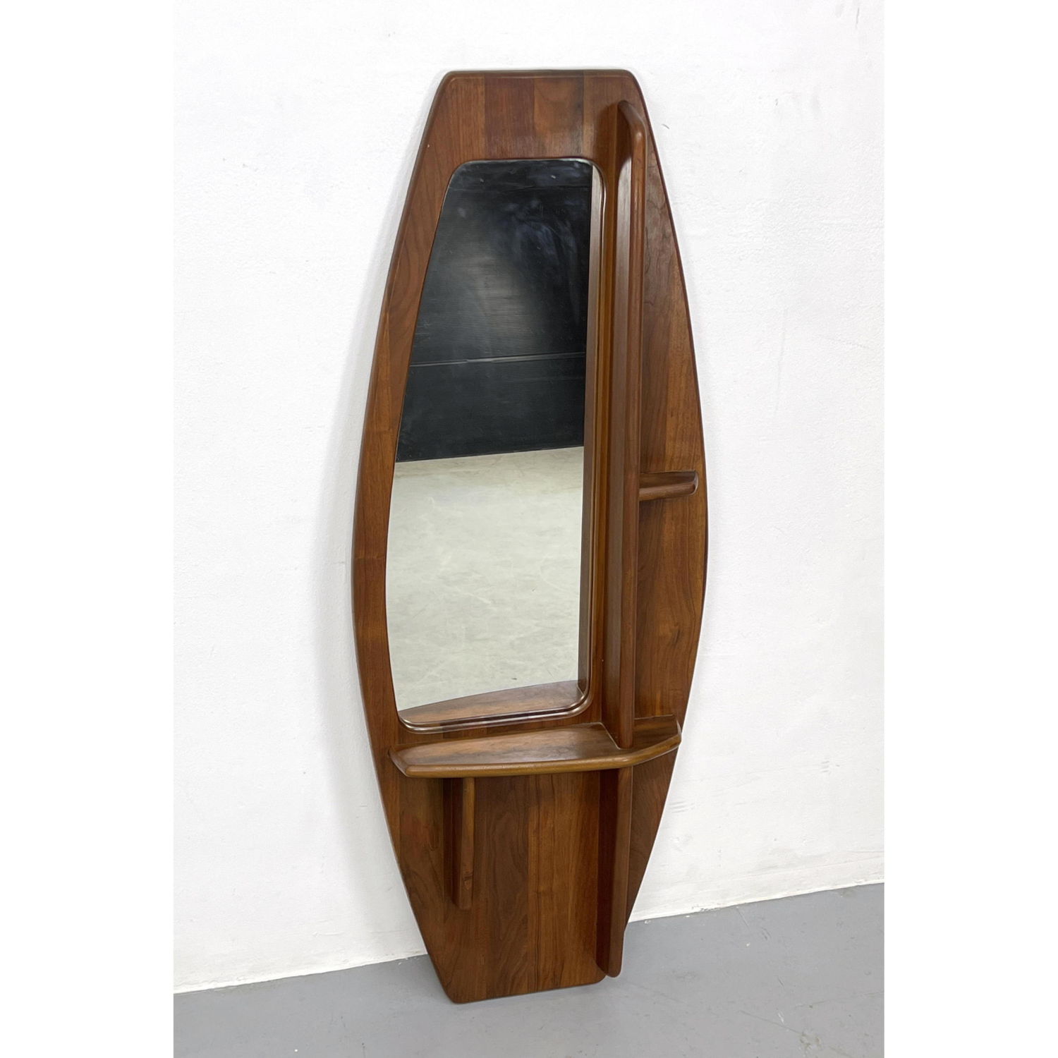 Mid Century Modern Wall Shelf Mirror  2fe32f