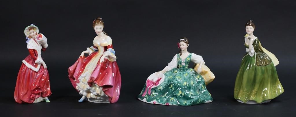 4 ROYAL DOULTON PORCELAIN FIGURINES4 2fe388