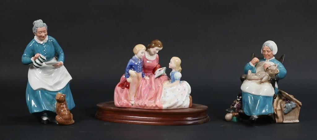 3 ROYAL DOULTON PORCELAIN FIGURINES3 2fe38a