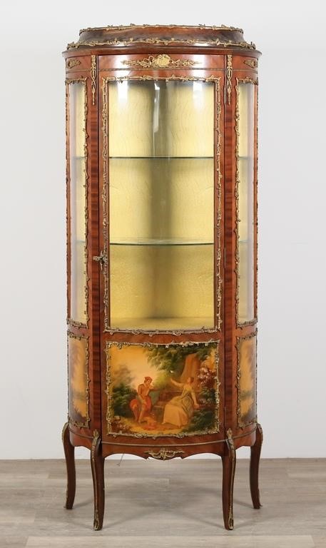 LOUIS XV STYLE CURIO CABINETLouis 2fe393