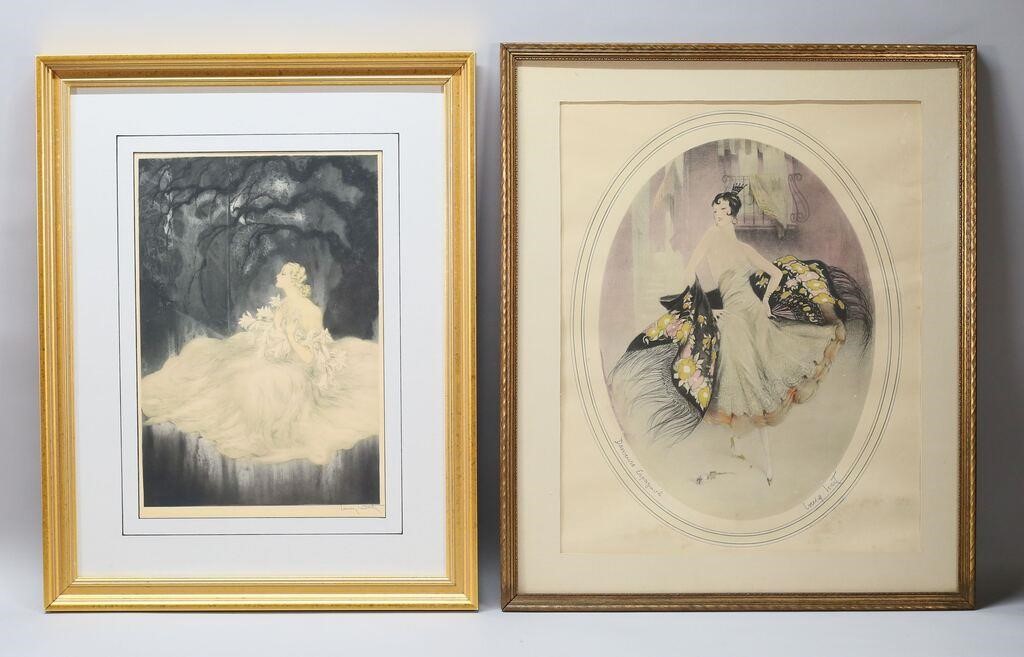 TWO LOUIS ICART PRINTS Lilies  2fe3a6