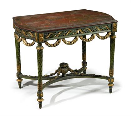 George III style japanned painted 4c9fc