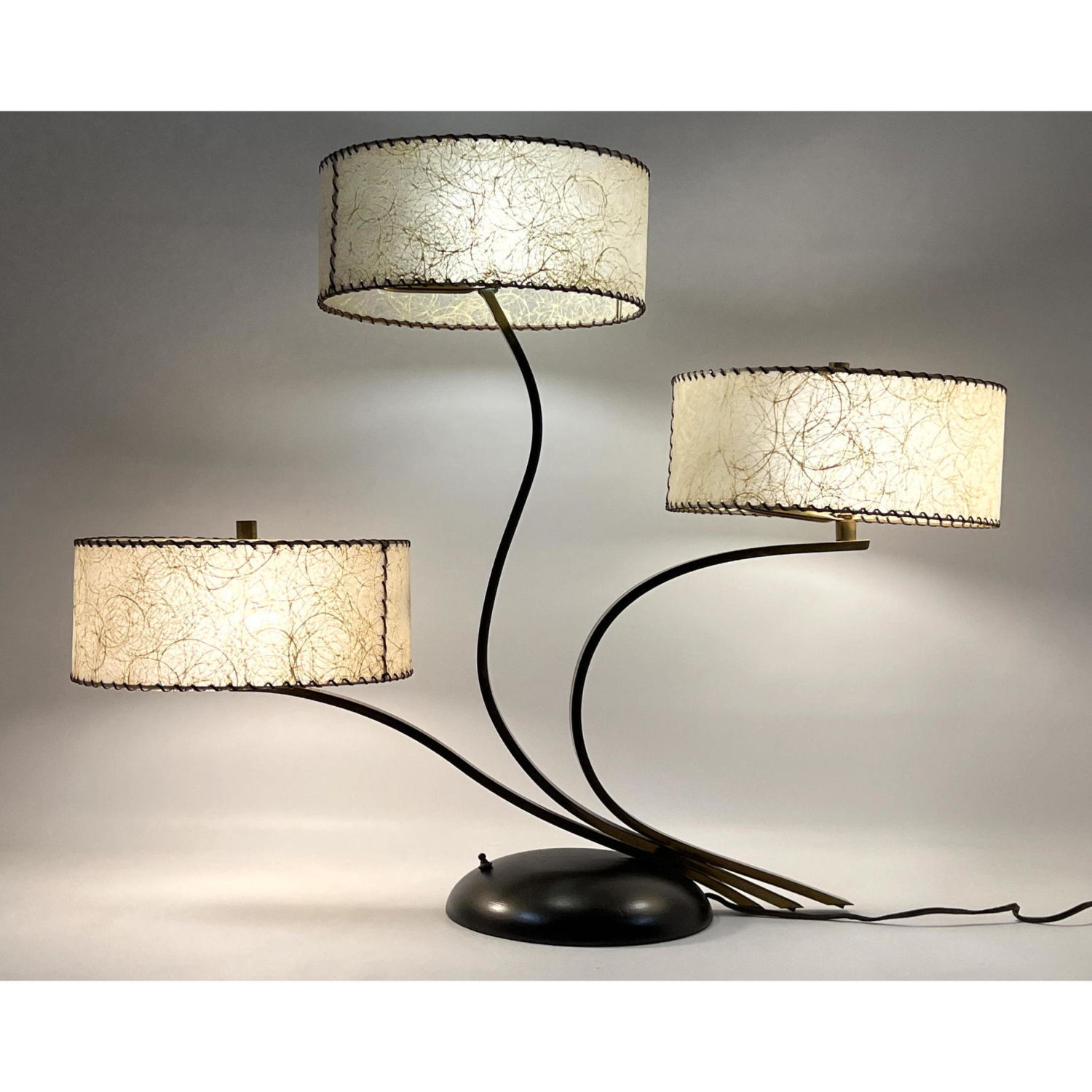 50s Modern Three Branch Table Lamp  2fe3f0