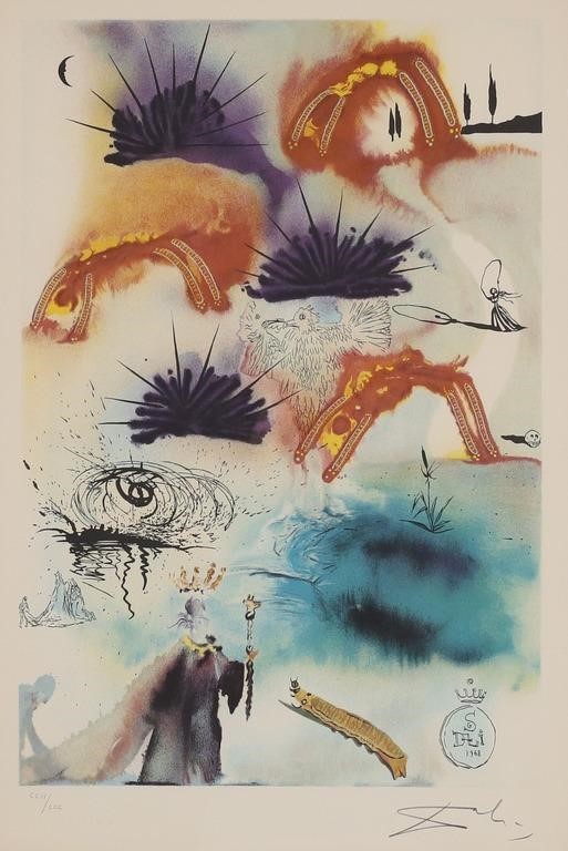 AFTER SALVADOR DALI LITHOGRAPH 2fe40f