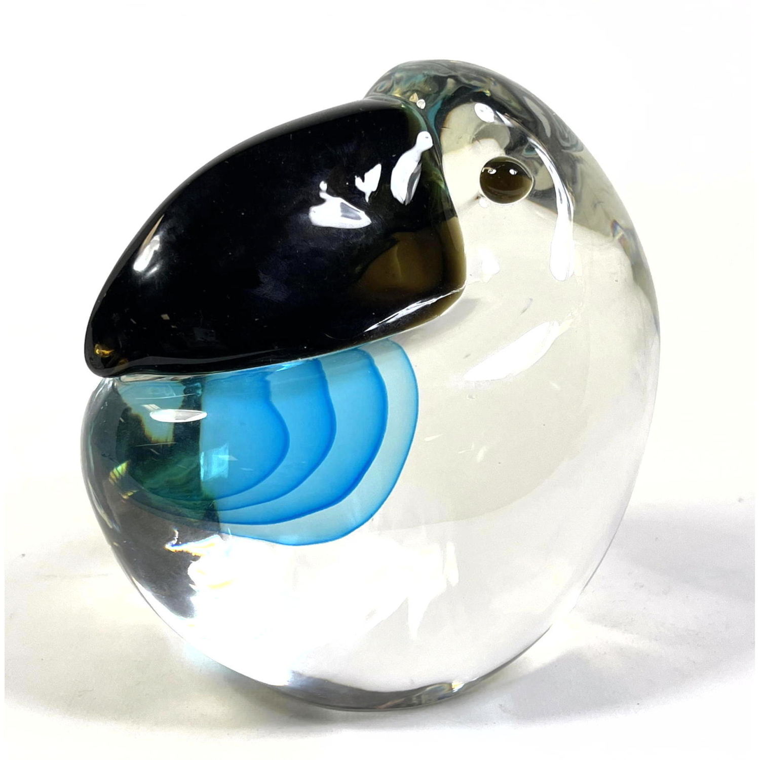 A ZANELLA Art Glass Bird Clear 2fe41e