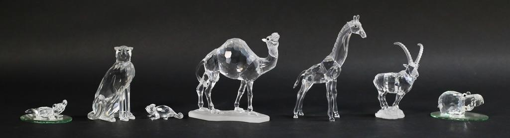 SWAROVSKI CRYSTAL AFRICAN WILDLIFE FIGURINESLot