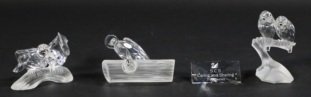 3 SWAROVSKI COLLECTORS SOCIETY FIGURINES