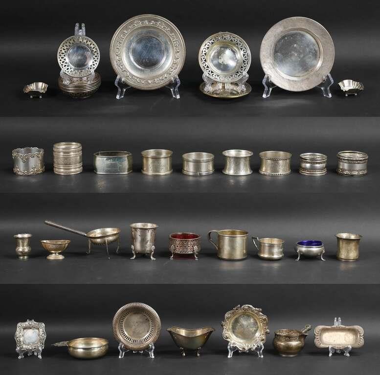 36 PIECES STERLING TABLEWARELot of sterling