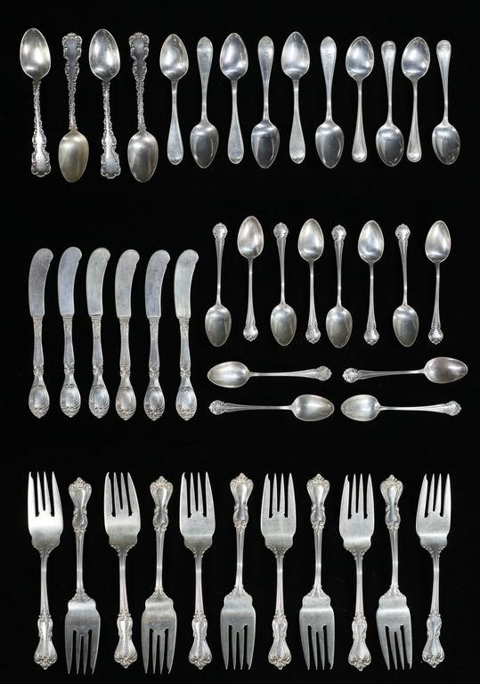 43 PIECES STERLING FLATWARE REED 2fe4a1