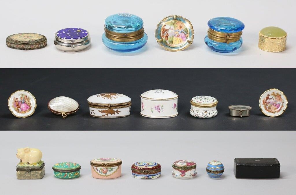 LOT OF TRINKET BOXES LIMOGES 2fe4e2