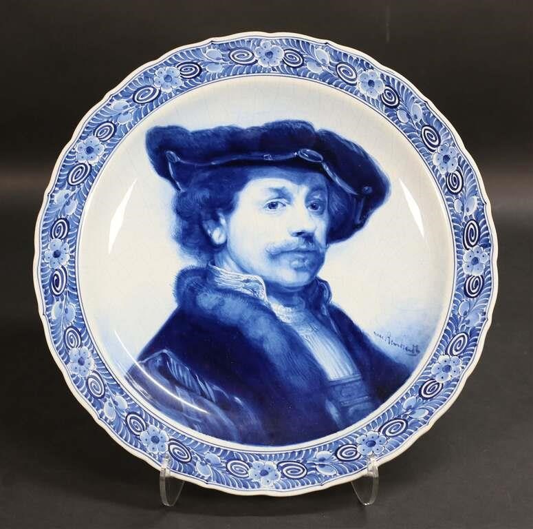 REMBRANDT DELFT PORCELAIN CHARGERAfter 2fe4dc