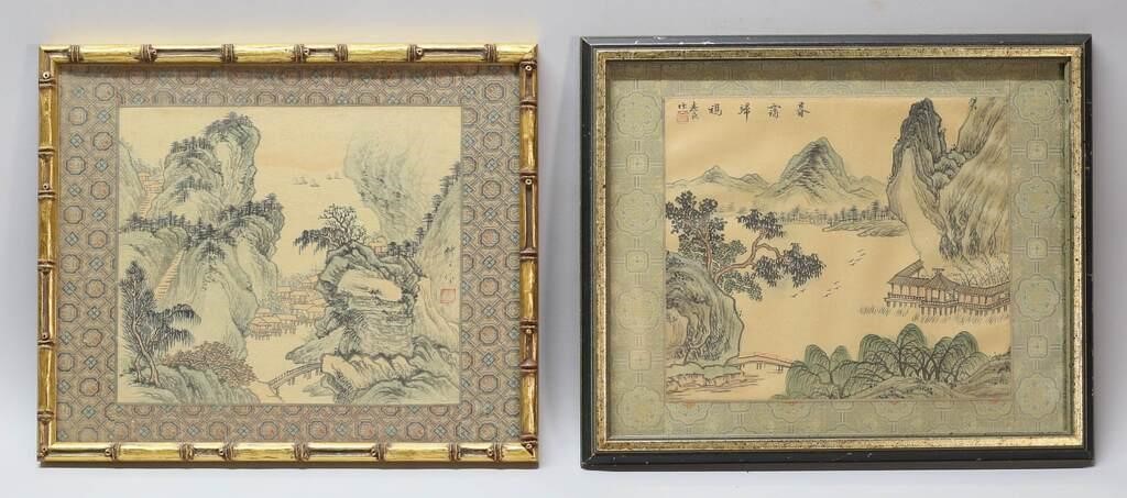 2 CHINESE PAINTINGS ON SILK2 Chinese 2fe4ee