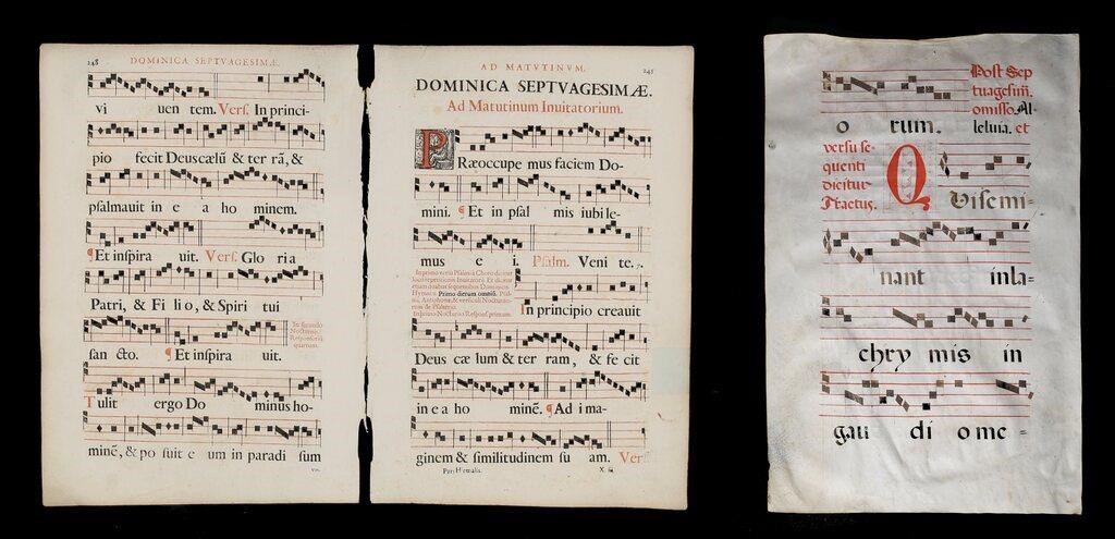 SHEET MUSIC ON VELLUM3 pieces of 2fe508