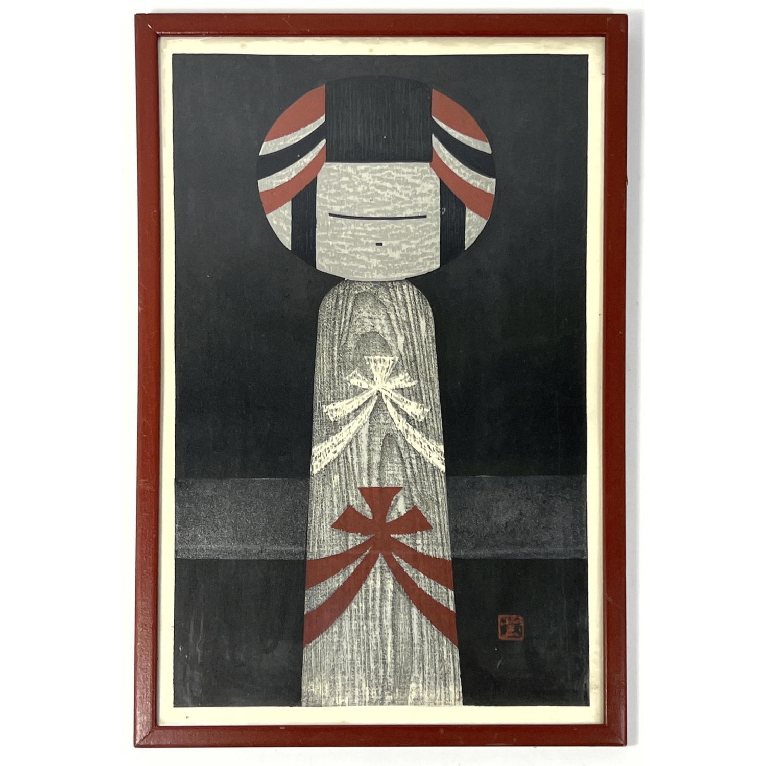 Japanese Woodblock Print Kokeshi 2fe518