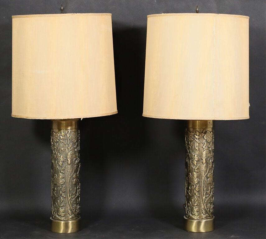 PAIR OF BRASS WALLPAPER ROLLER 2fe52c