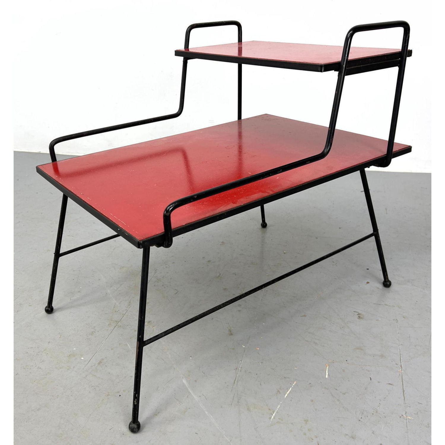 Mid Century Modern Iron two tiered