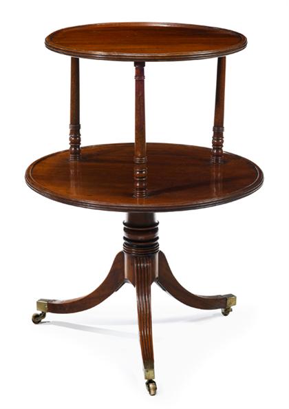 Regency mahogany two tier dumbwaiter